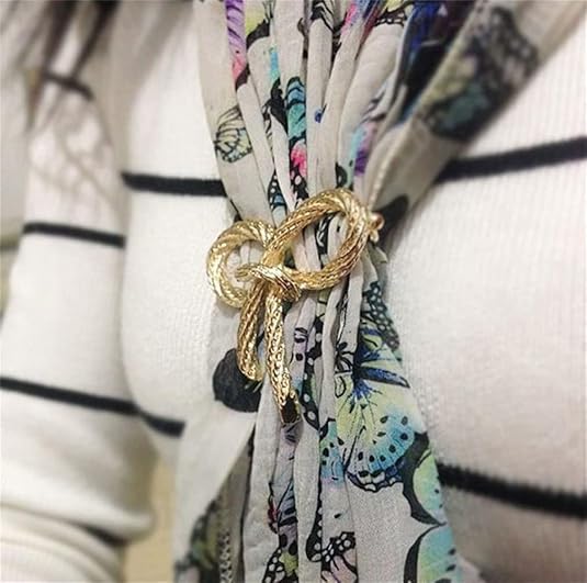 Elegant Gold Bow Brooch – Vintage Ribbon Knot Pin for Women’s Clothing, Shawls, and Accessories